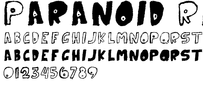 Paranoid Rabbit font